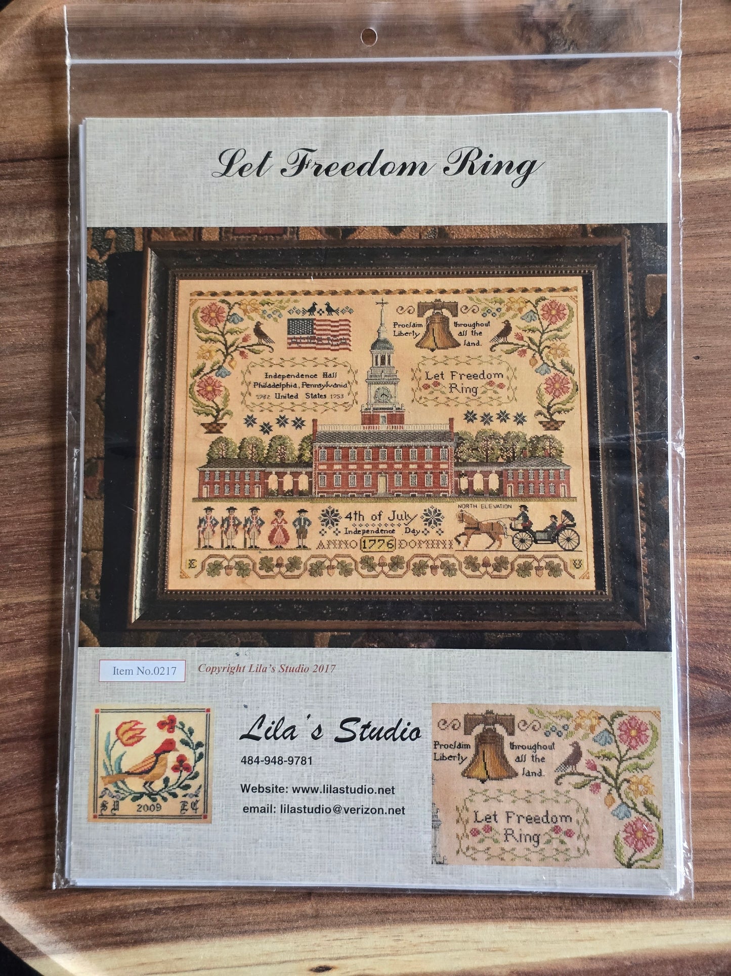 Lila's Studio - Let Freedom Ring - Cross Stitch Pattern