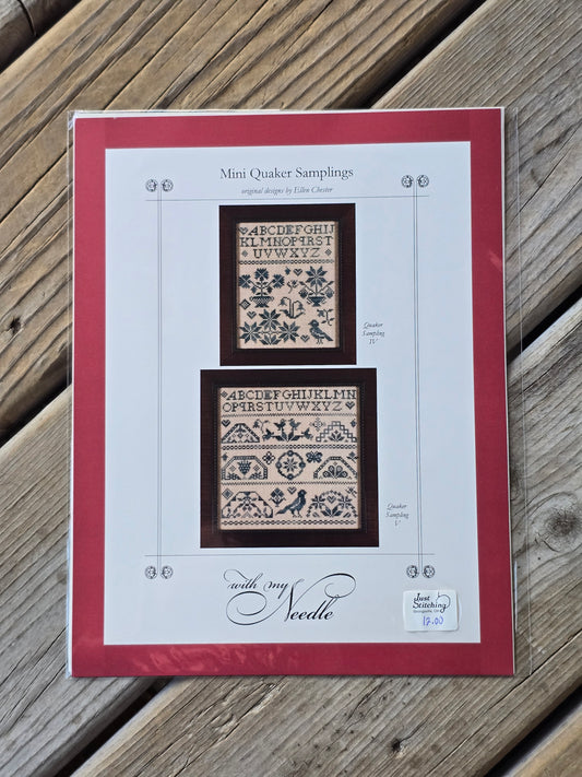 With My Needle - Mini Quaker Samplings - Cross Stitch Pattern