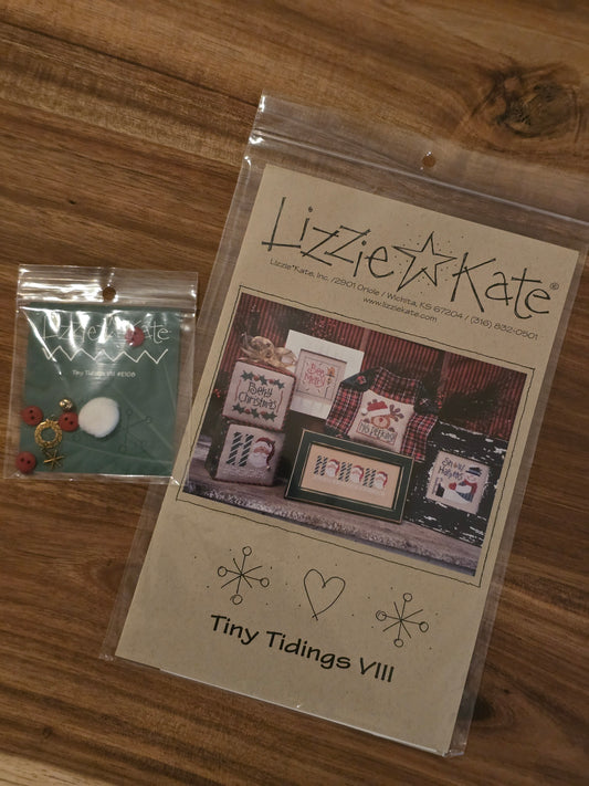 Lizzie Kate - Tiny Tidings VIII - #108 - Cross Stitch Pattern