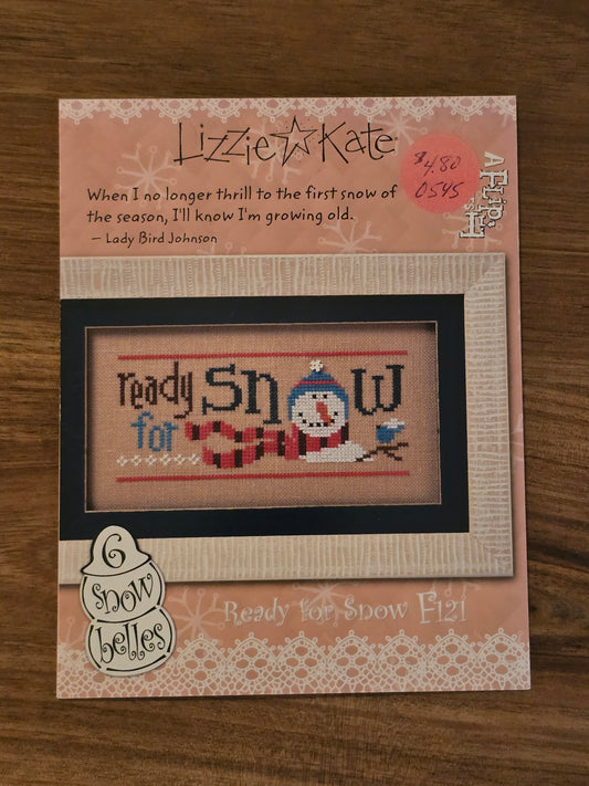 Lizzie Kate - A Flip It Series - 6 Snow Belles - Ready for Snow - F121 - Cross Stitch Pattern