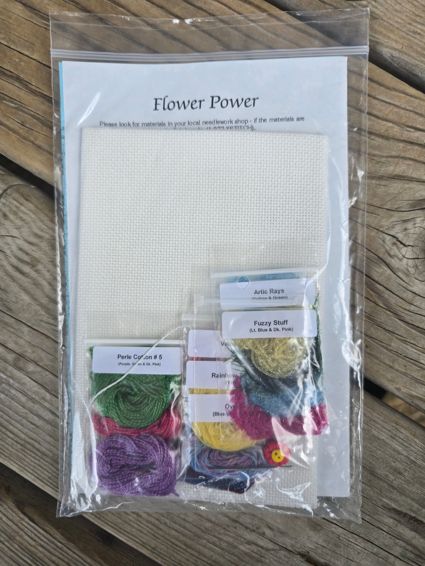 The Stitchworks - Fibers-n-Stuff - Flower Power Kit