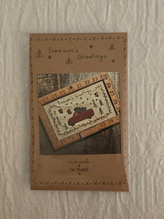 Les Secrets De Marie - Seasons Greetings - Embroidery Kit - Nashville Needlework Market 2026