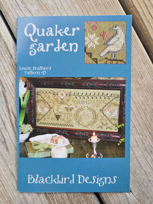 Blackbird Designs - Quaker Garden - Loose Feathers Pattern #19 - Cross Stitch Pattern