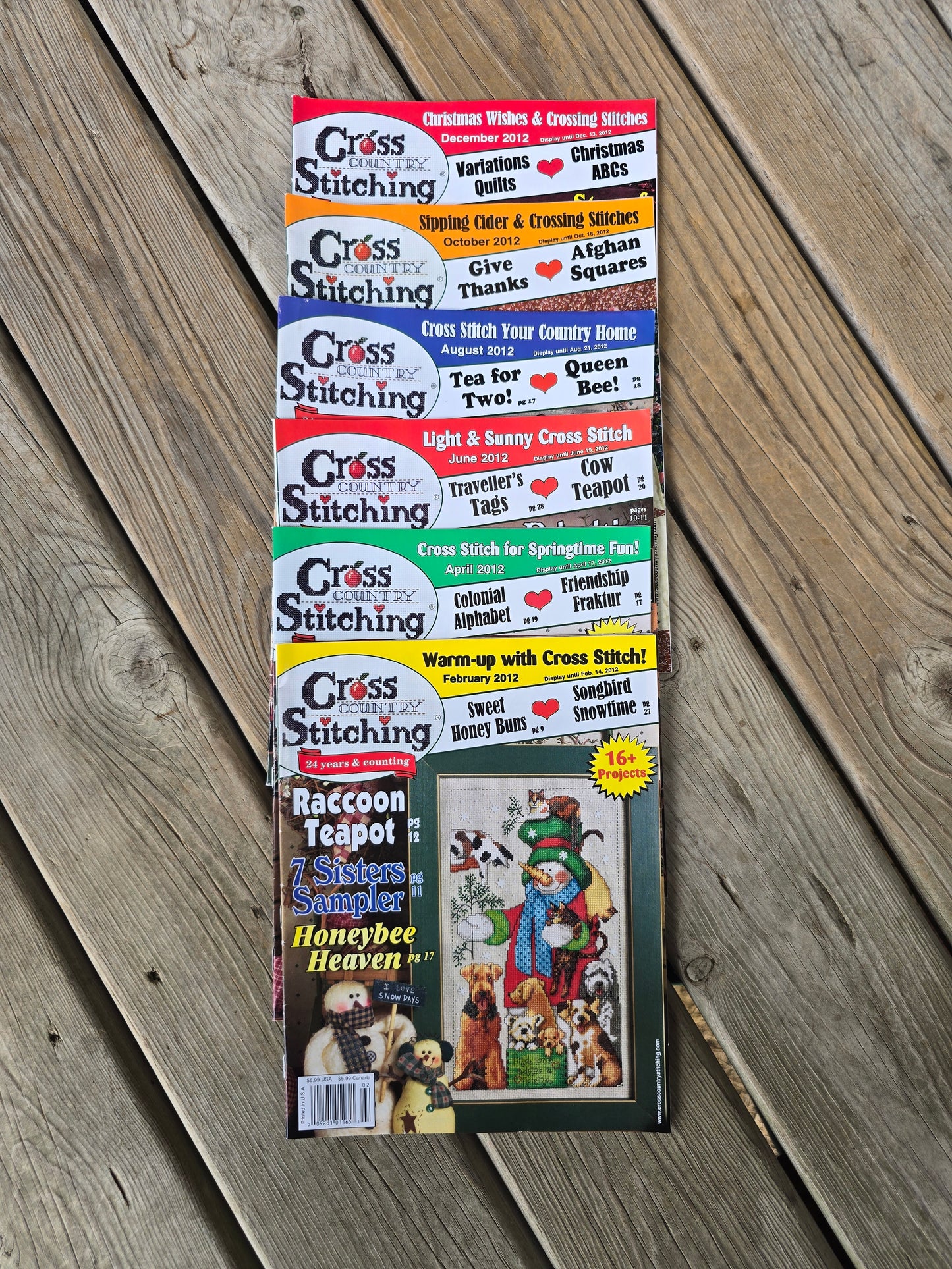 Cross Country Stitching Magazine - 2012 Bundle