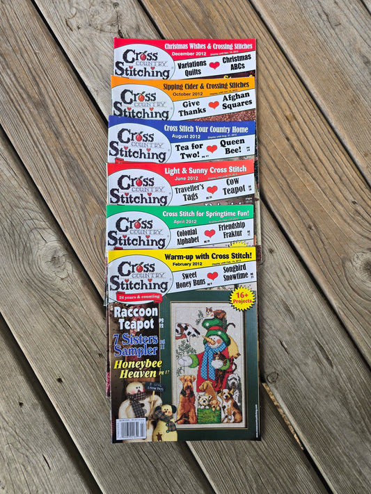 Cross Country Stitching Magazine - 2012 Bundle