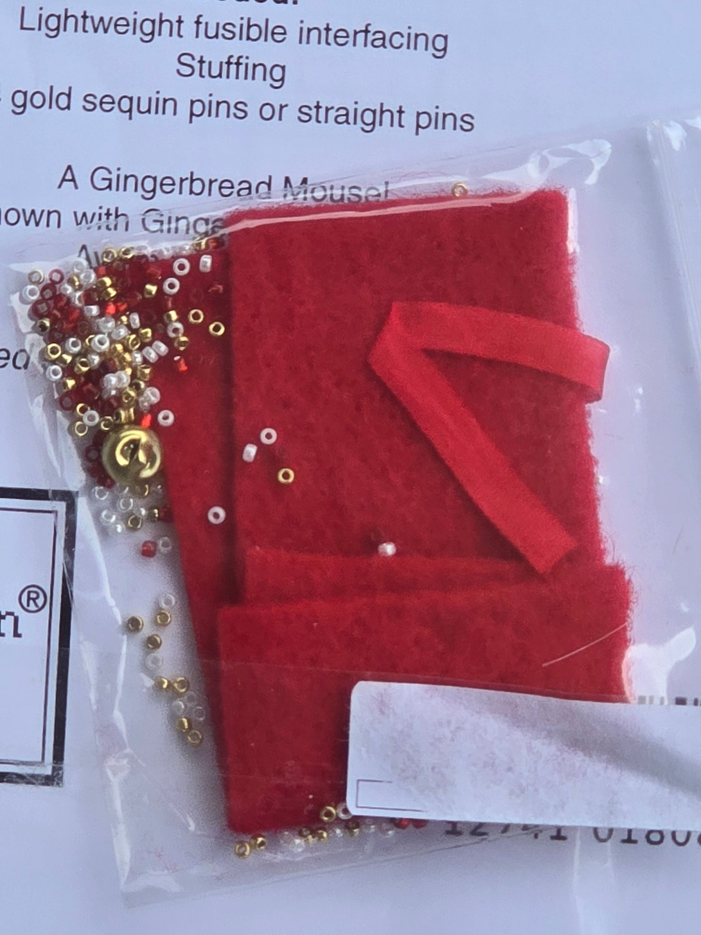 Just Nan - Gingerbread Mouse Elf Stocking - Gingerbread Mouse Stocking I - Cross Stitch Pattern