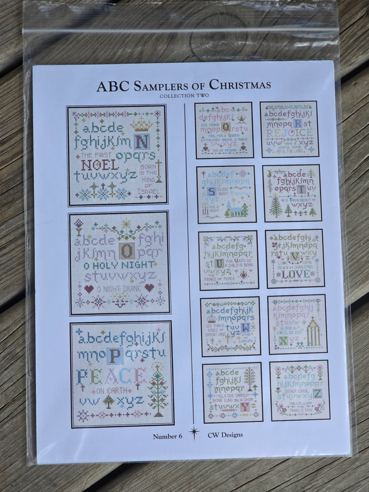 CW Designs - ABC Samplers of Christmas -Collection One/Two - Number 5/6 - Cross Stitch Patterns