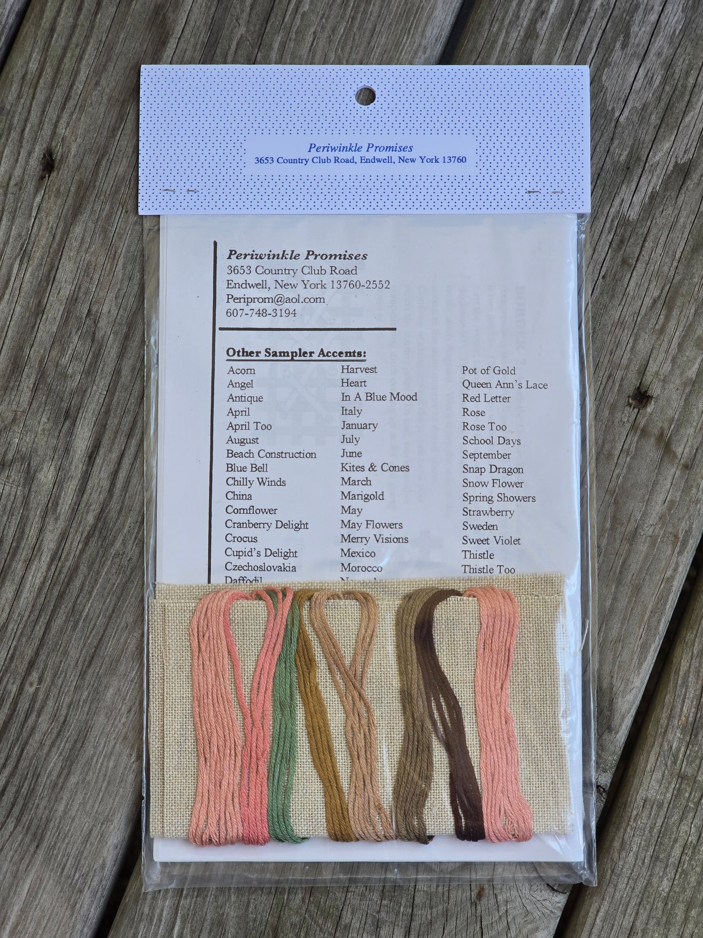 Periwinkle Promises - Beach Construction Sampler Accent - Sampler Accents - Cross Stitch Kit