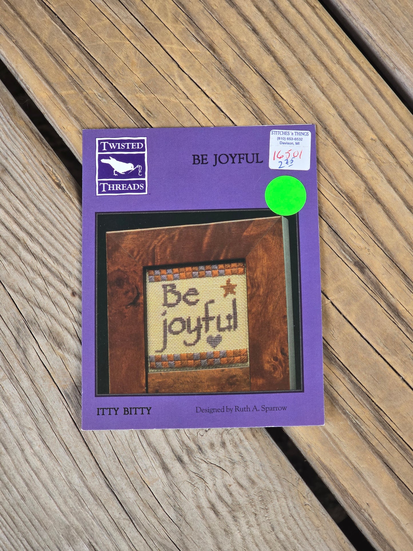 Twisted Threads - Itty Bitty - Be Joyful - Cross Stitch Pattern