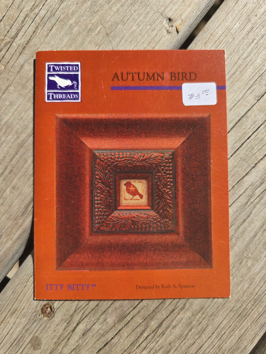 Twisted Threads - Itty Bitty - Autumn Bird - Cross Stitch Pattern