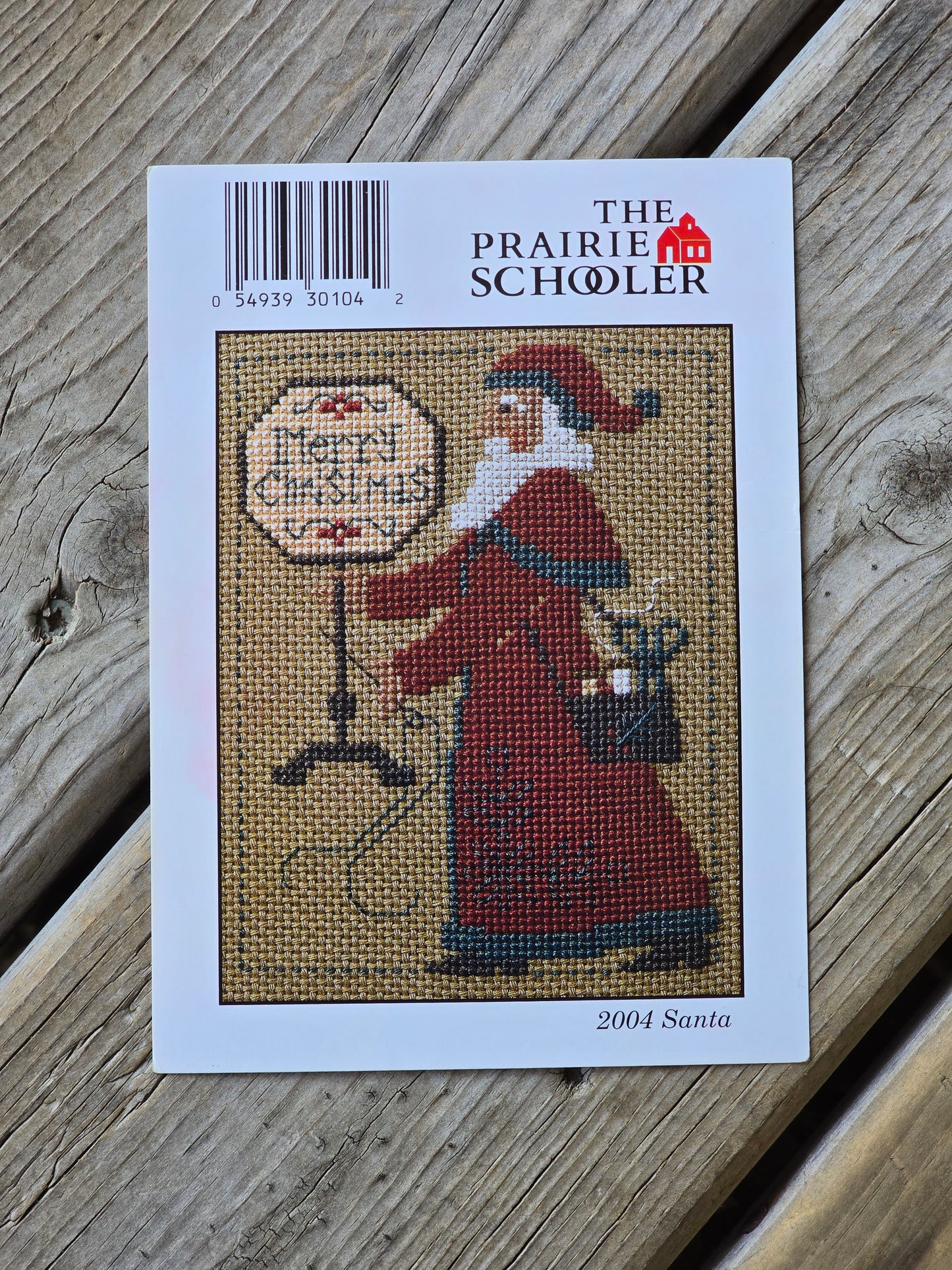 The Prairie Schooler - 2004 Santa - Cross Stitch Pattern