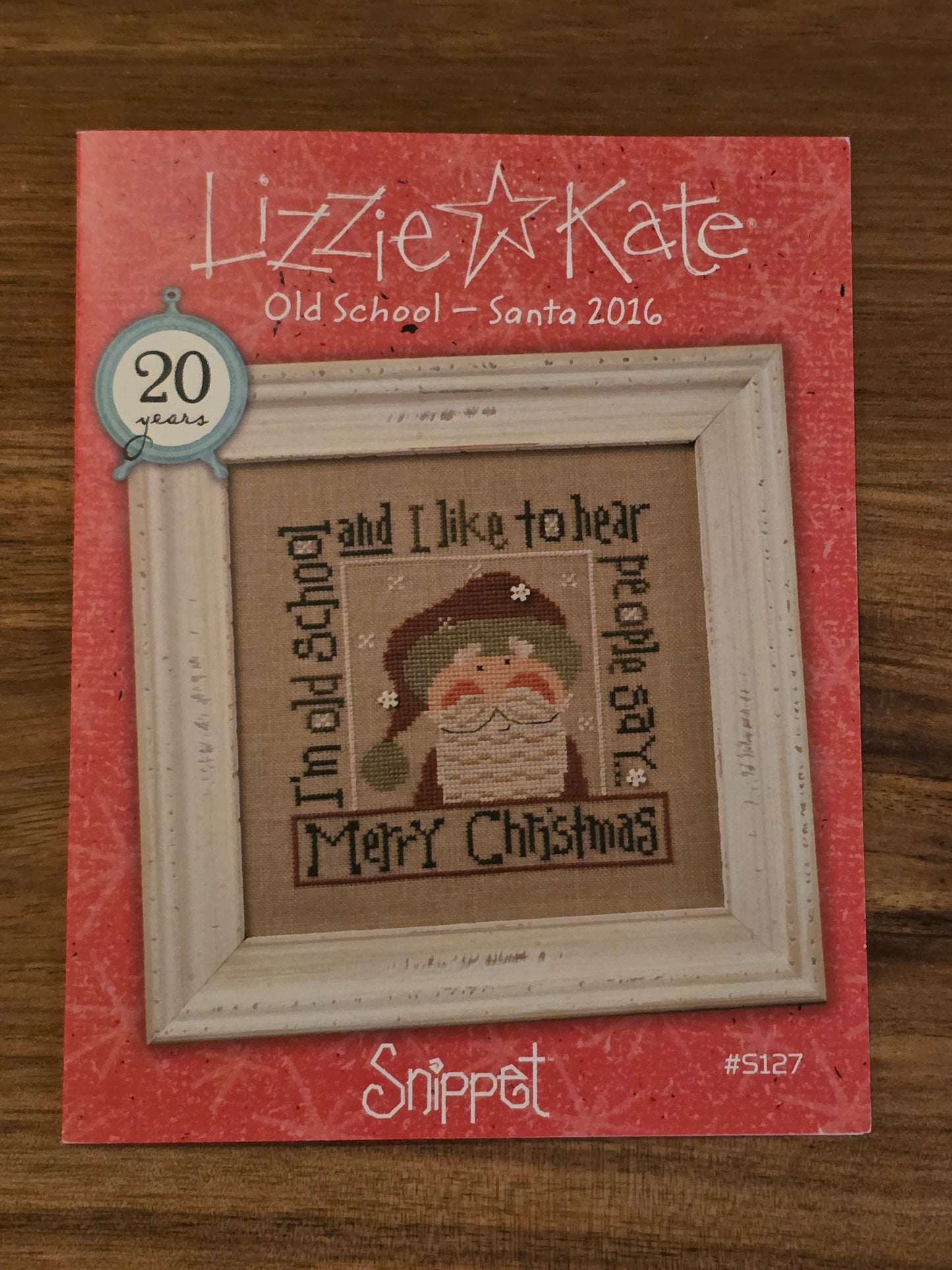 Lizzie Kate - Snippet - Old School Santa 2016 - S127 - Cross Stitch Pattern