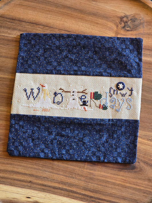 Unknown Designer - Winter Snowy Days - Completed Cross Stitch