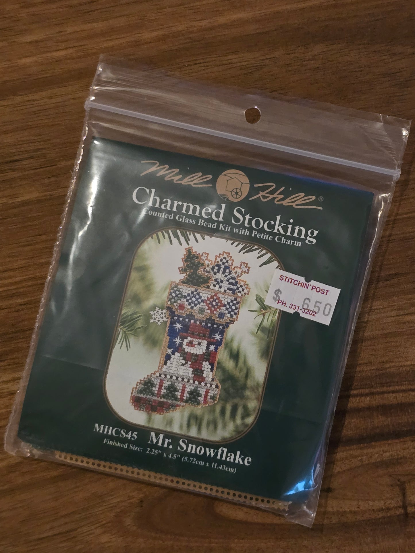 Mill Hill - Charmed Stocking - Mr. Snowflake - MHCS45 - Cross Stitch Kit
