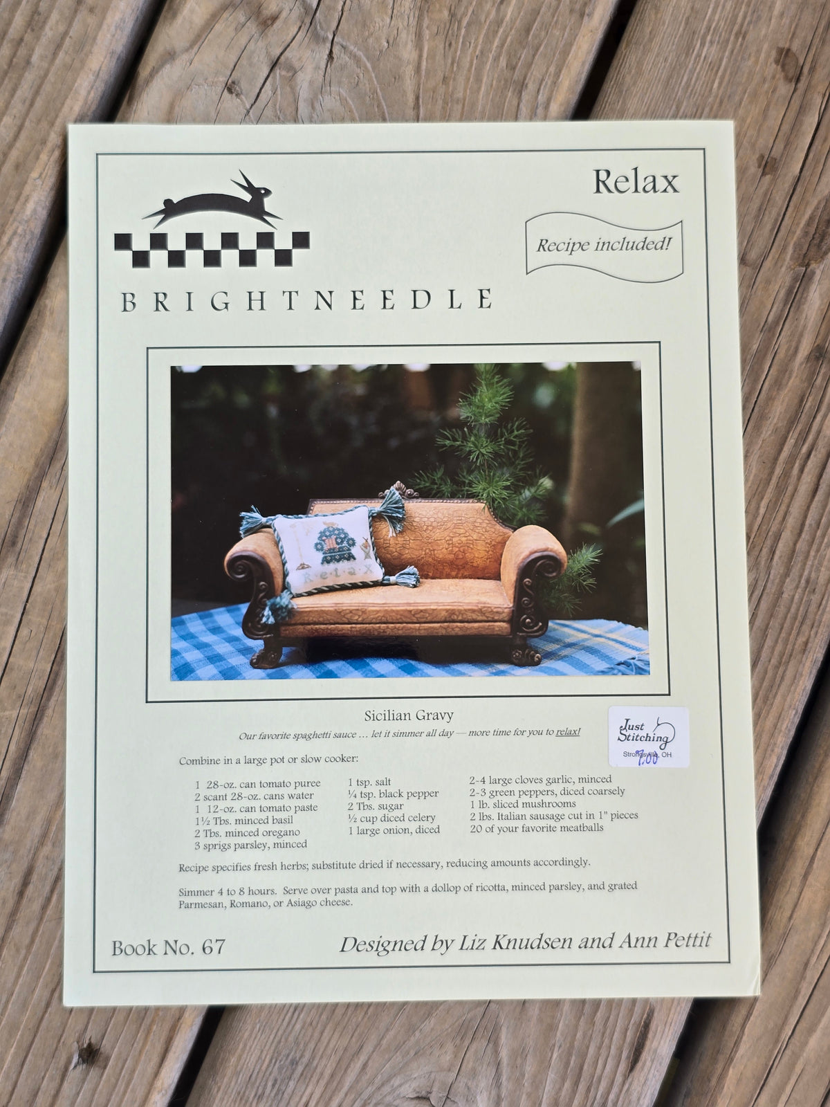 Brightneedle - Relax - Cross Stitch Pattern