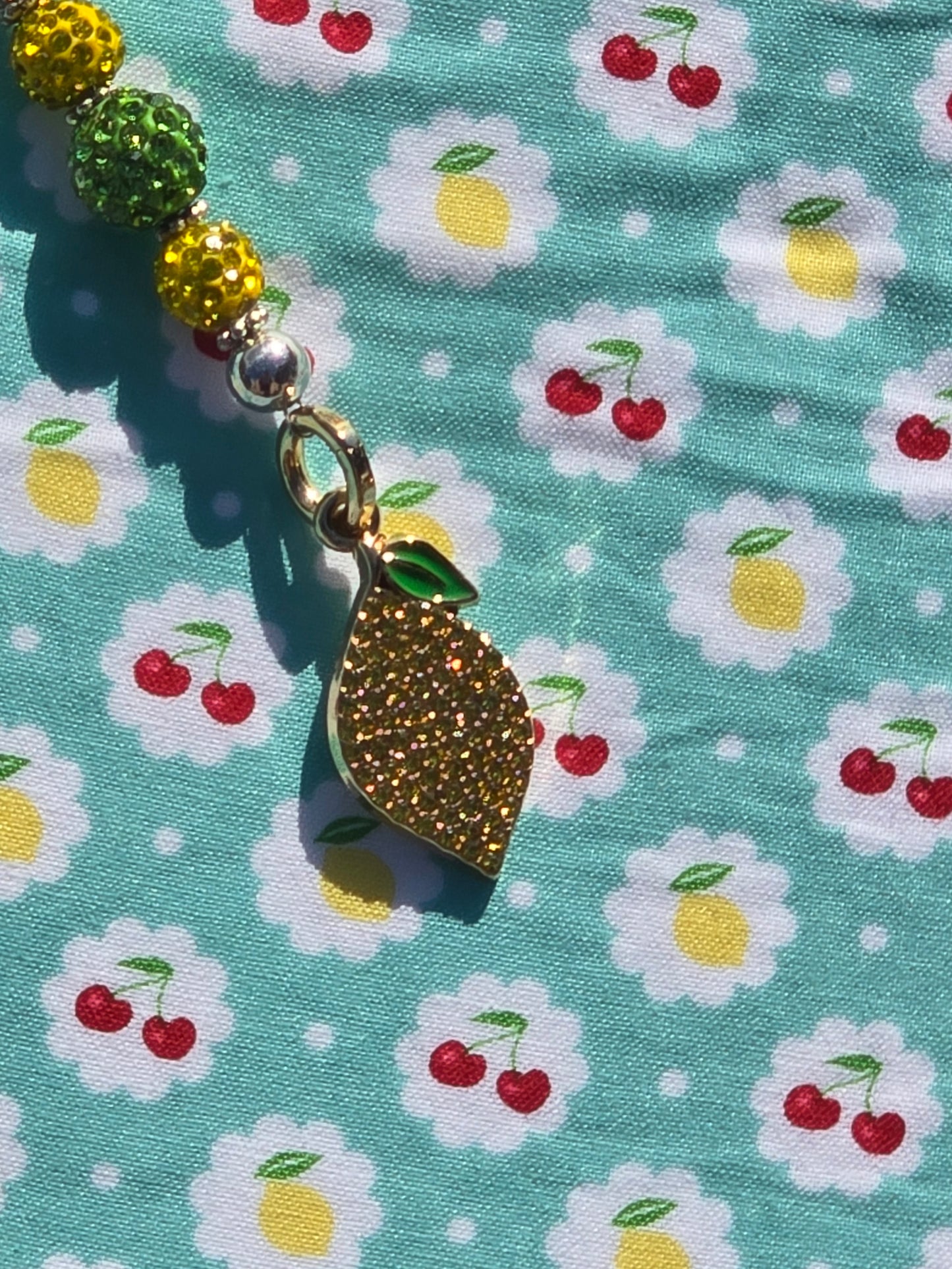 K Heinz Designz - Cloth Project Bag - Lemons & Cherries