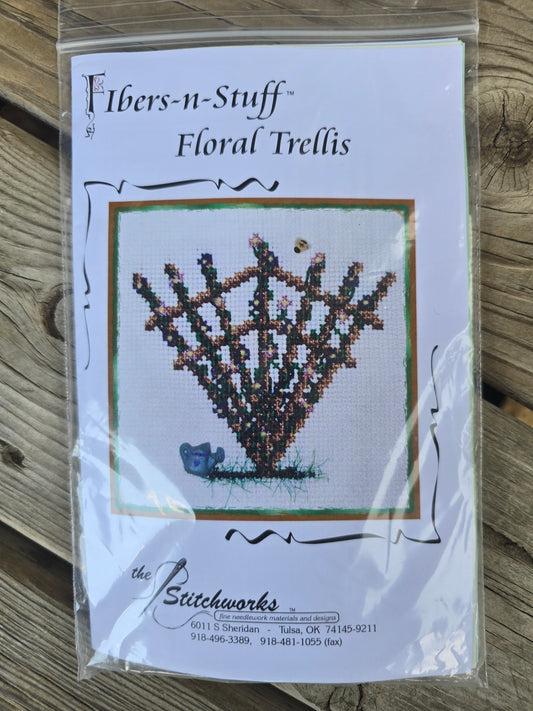 The Stitchworks - Fibers-n-Stuff - Floral Trellis Kit