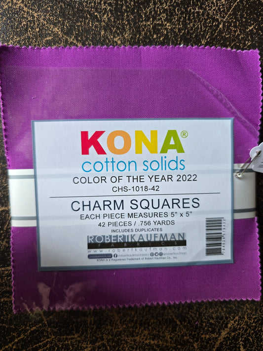 Robert Kaufman - Purple Charm Squares - 2022 Color of the Year