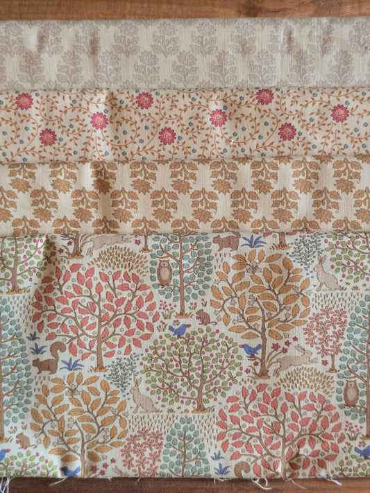 Tilda - Sanctuary - Gold/Beige - Quilting Fabric - Bundle