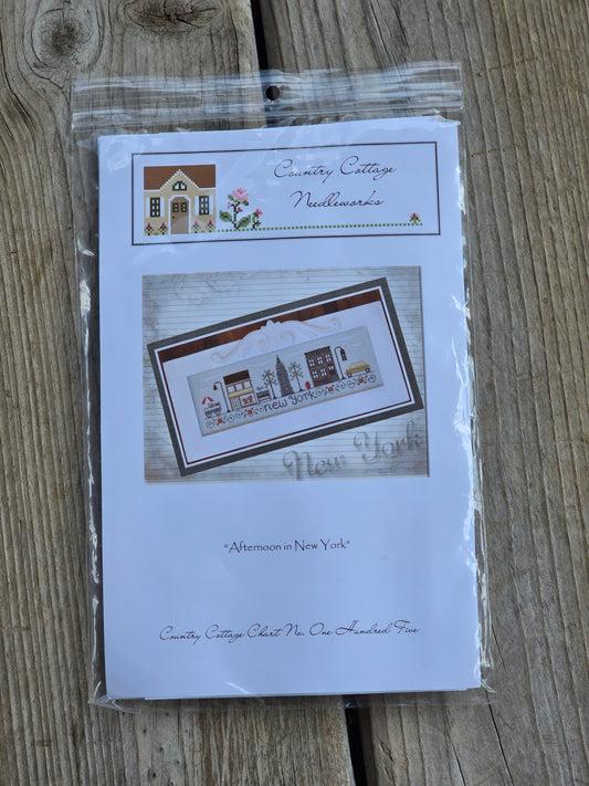 Country Cottage Needleworks - Afternoon in New York - Cross Stitch Pattern