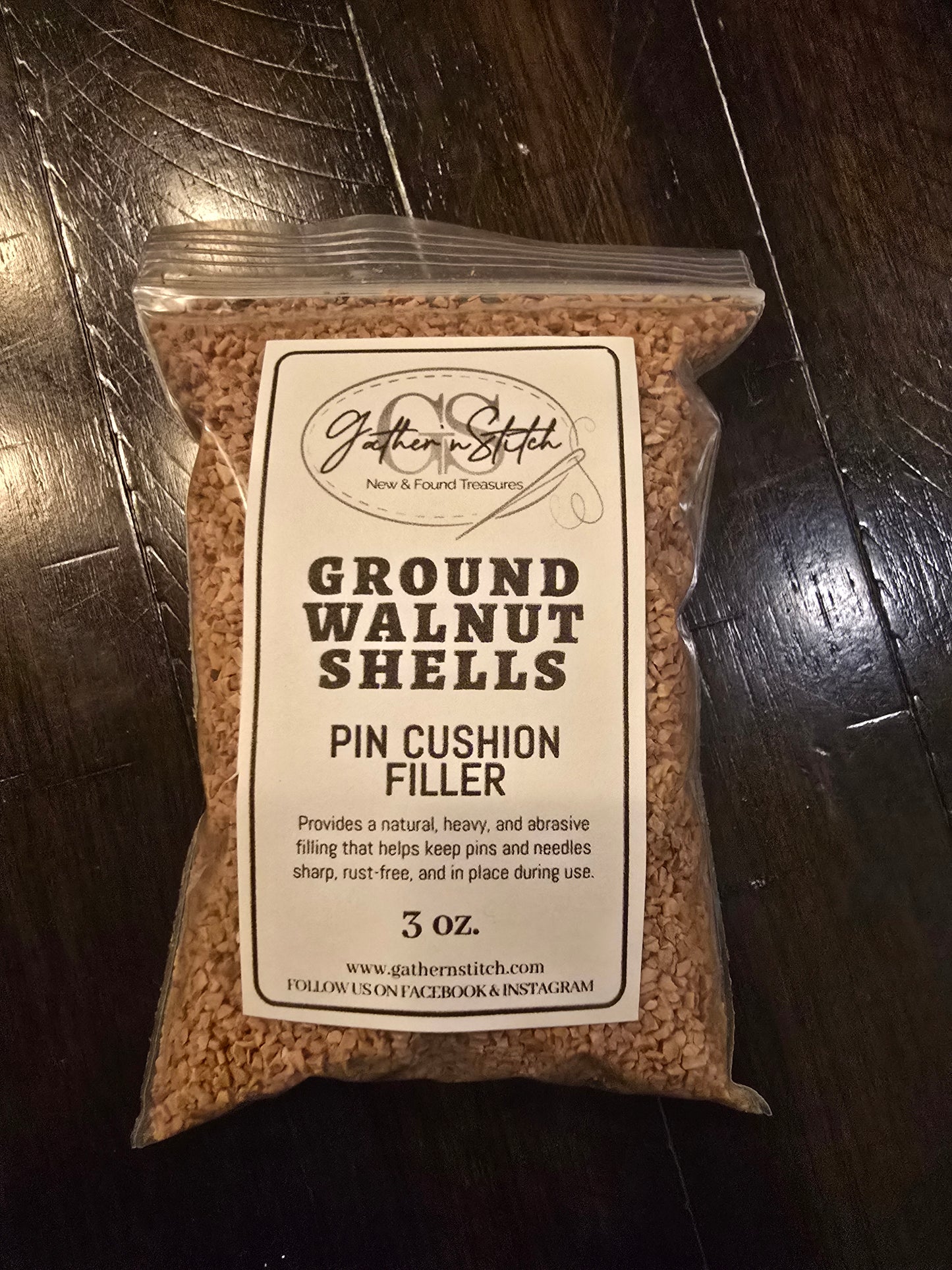 Crushed Walnut Shells for Pin Cushions