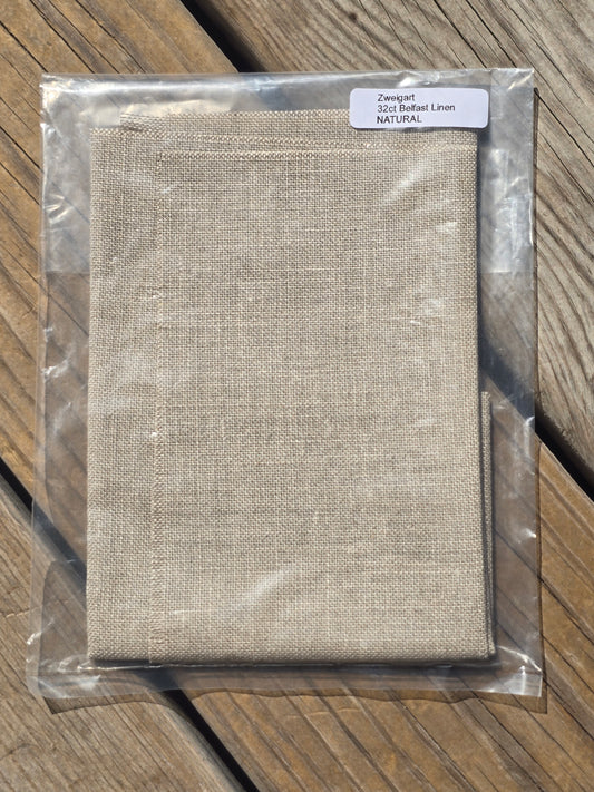 Zweigart - 32 Count Natural - Belfast Linen - Cross Stitch Cloth