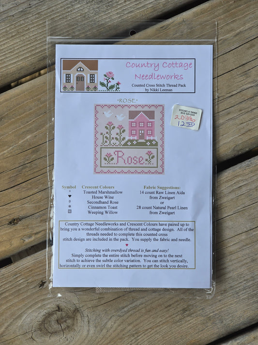 Country Cottage Needleworks - Rose - Cross Stitch Kit