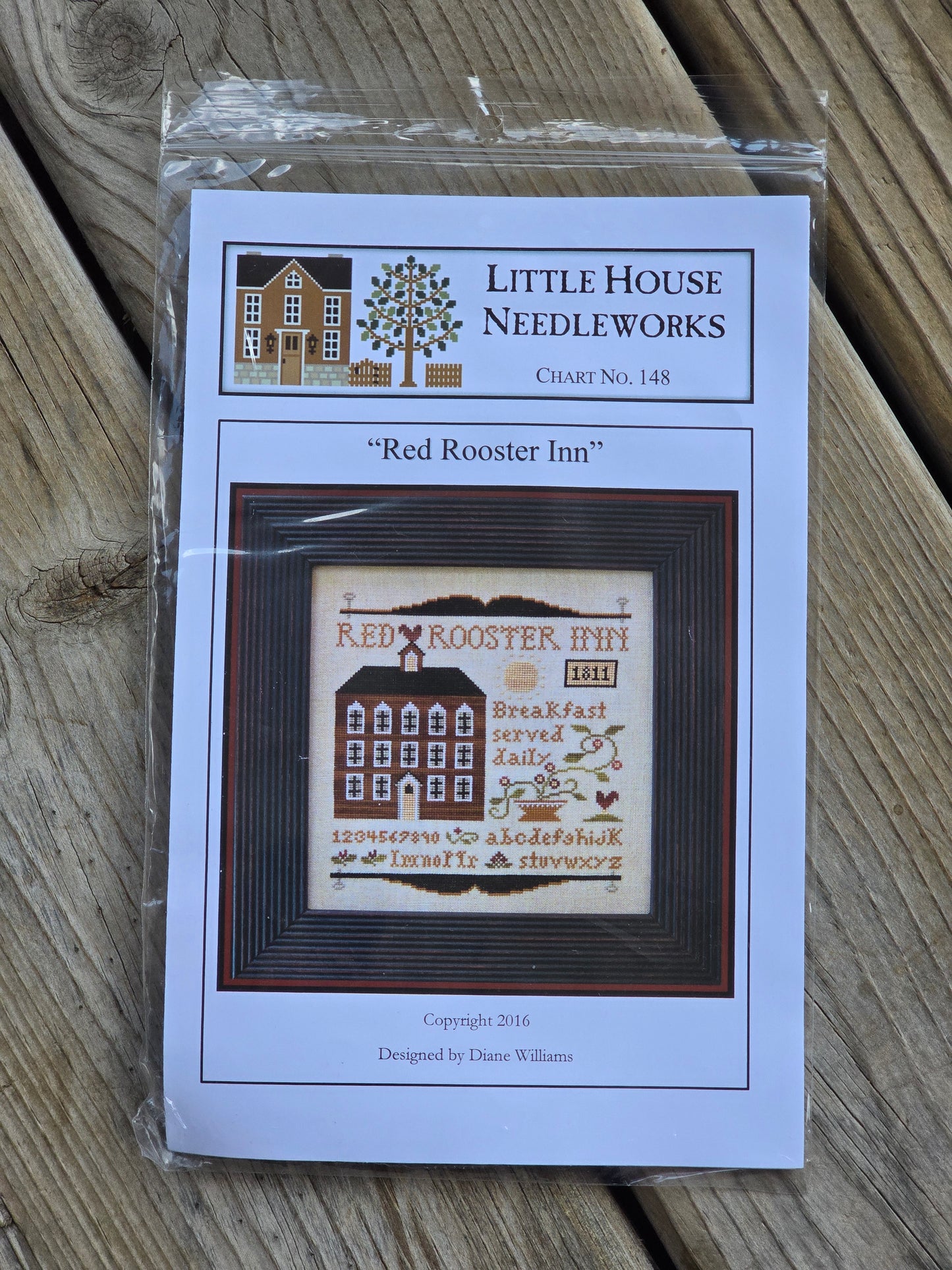 Little House Needleworks - Red Rooster Inn - Cross Stitch Pattern