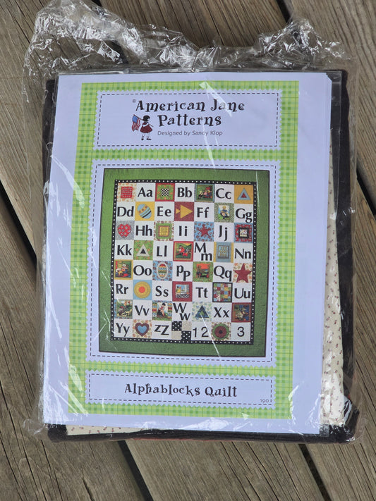 American Jane Patterns - Alphablocks Quilt - Quilting - Kit