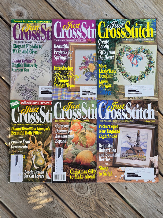 Just Cross Stitch - 2000- Magazine Bundle