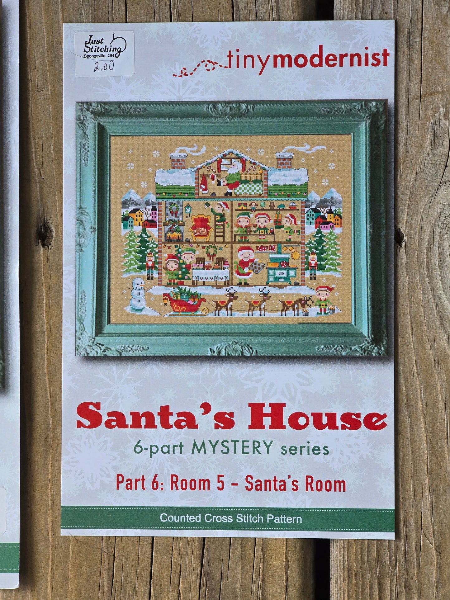 Tiny Modernist - Santa's House - 6-part Mystery Series - Cross Stitch Pattern