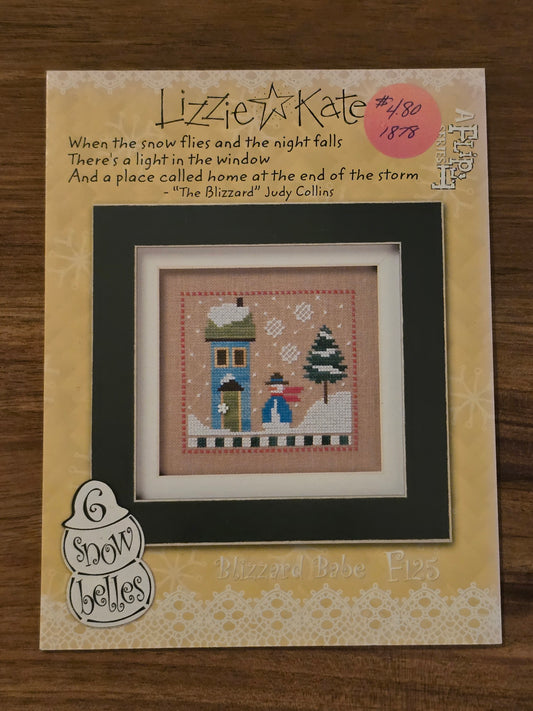 Lizzie Kate - A Flip It Series - 6 Snow Belles - Blizzard Babe - F125 - Cross Stitch Pattern