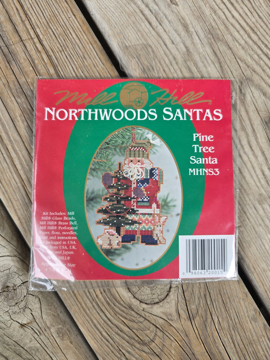 Mill Hill - Northwoods Santas - Pine Tree Santa - Cross Stitch Kit