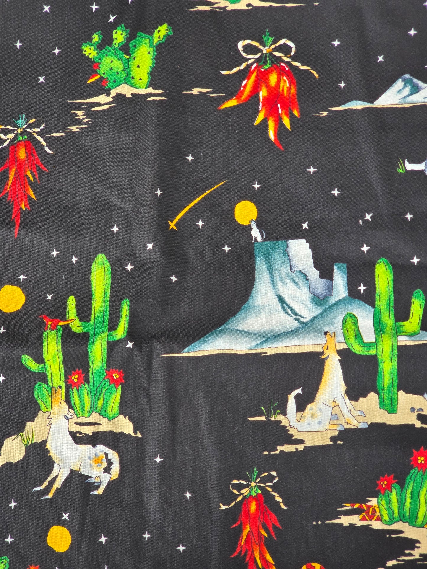 Alexander Henry Fabrics - Cactus, Coyote, Peppers - Quilting Fabric - 3 Yards