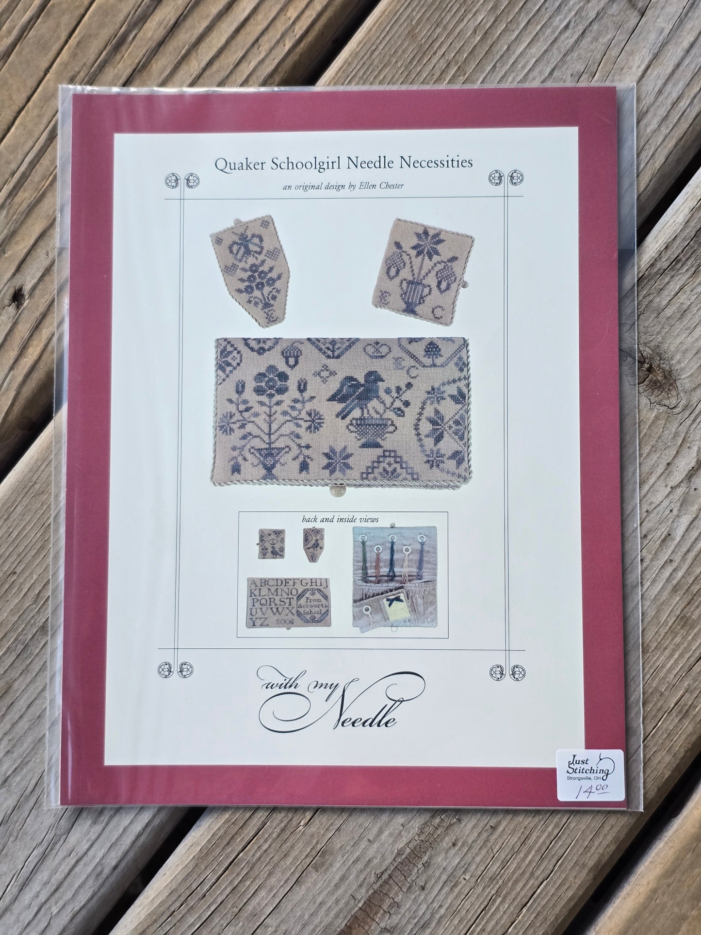 With My Needle - Quaker Schoolgirl Needle Necessities - Cross Stitch Pattern
