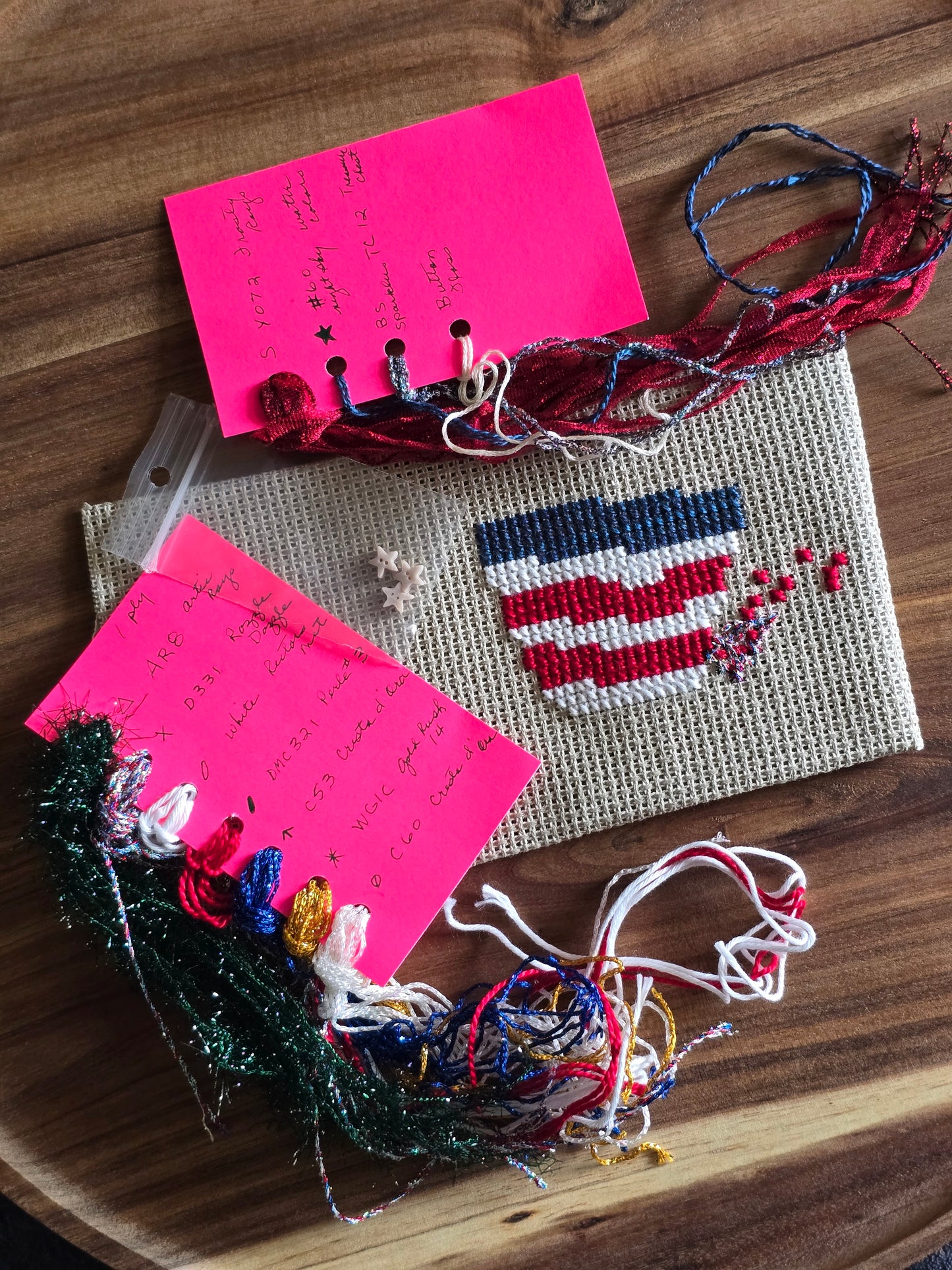 The Stitchworks - Fibers-n-Stuff - Bloomin' 4th - Cross Stitch Kit