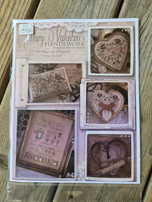With Thy Needle & Thread - Mary Valentine's Handework by Brenda Gervais - Love Themed Cross Stitch Projects to Warm Your Heart - Cross Stitch Patterns