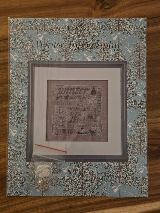 Just Nan - Winter Typography - Cross Stitch Pattern