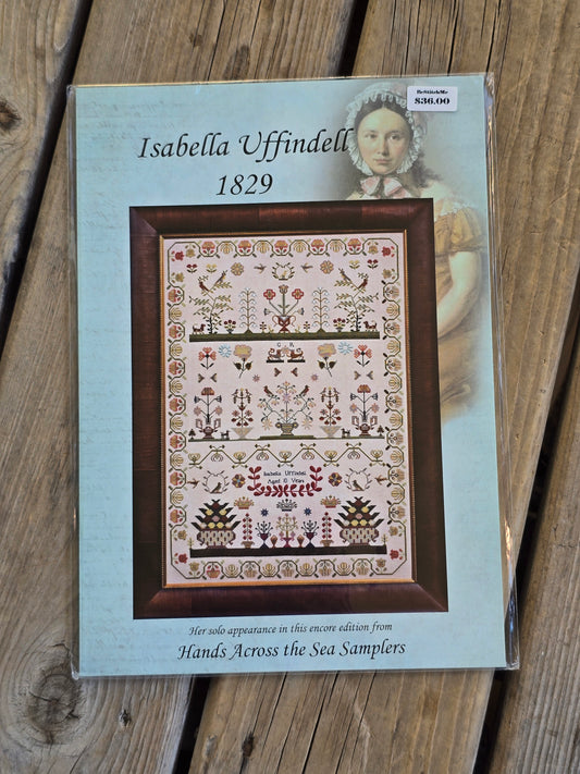 Hands Across The Sea Samplers - Isabella Uffindell 1829 - Cross Stitch Pattern Booklet