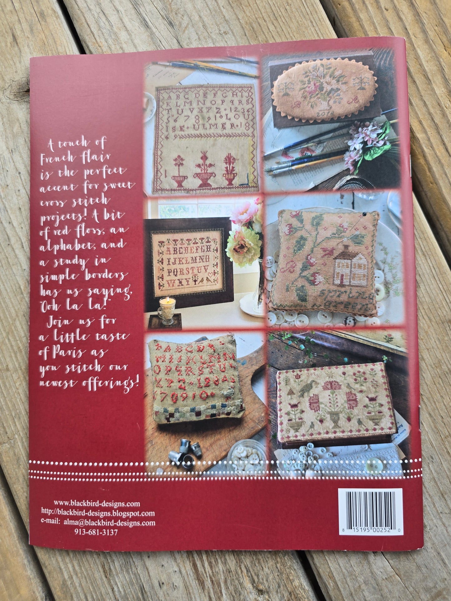 Blackbird Designs - Ooh La La; Samplers and Projects with a French Flare - Cross Stitch Pattern Book
