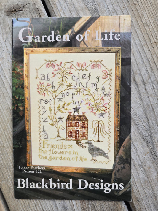 Blackbird Designs - Garden of Life - Loose Feathers Pattern #21 - Cross Stitch Pattern