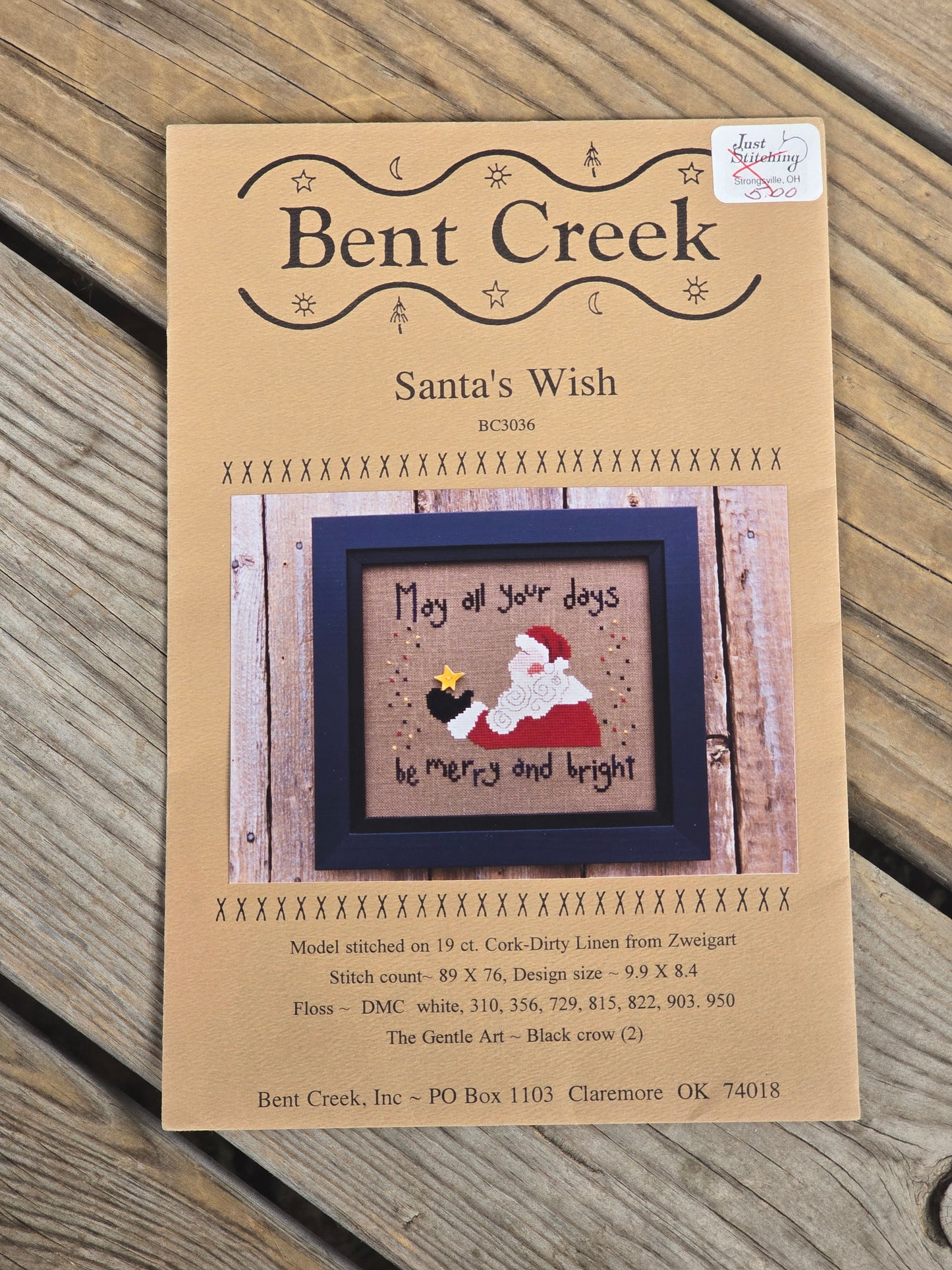 Bent Creek - Santa's Wish - Cross Stitch Pattern