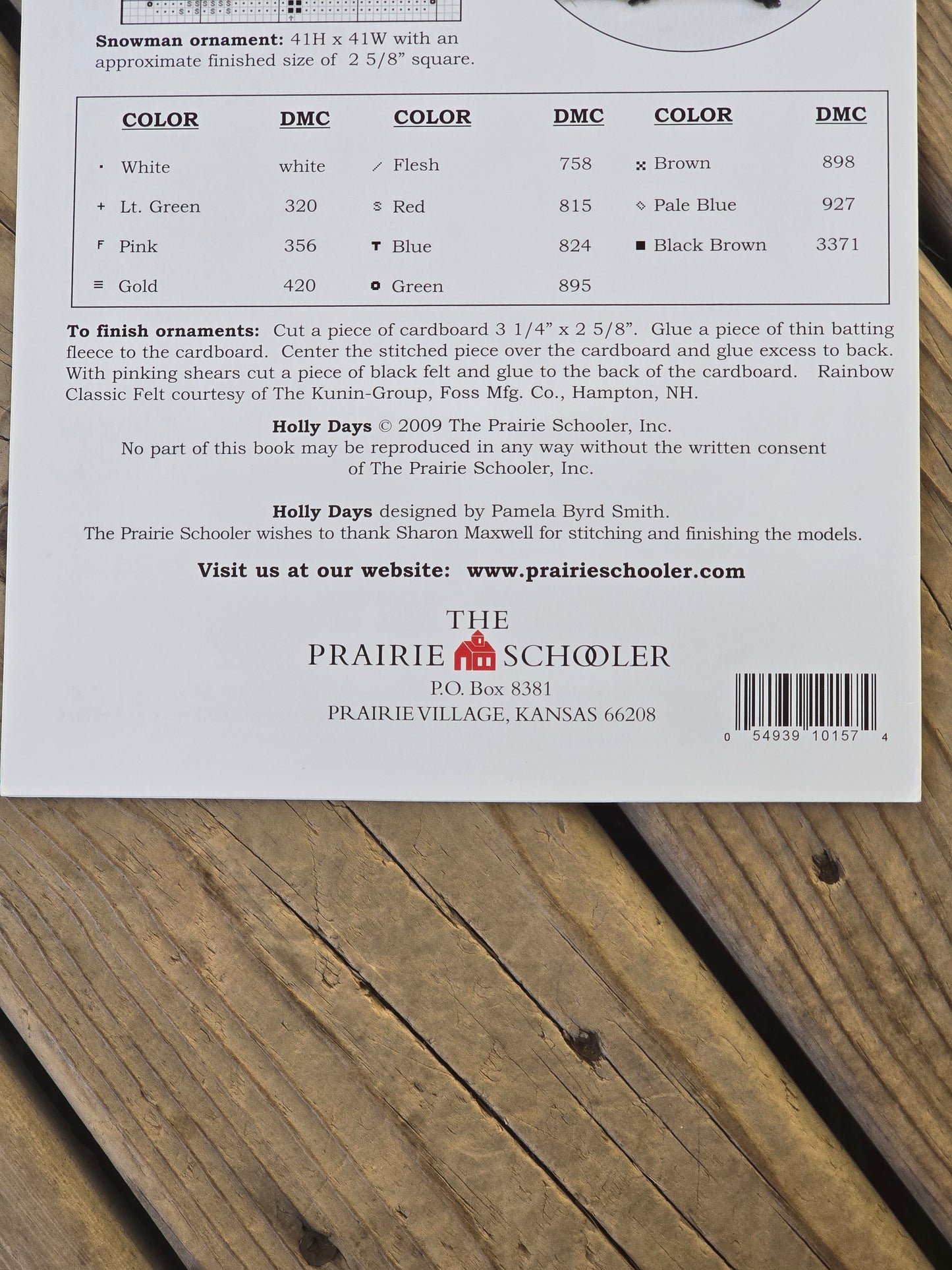 The Prairie Schooler - Holly Days - Book No. 157 - Cross Stitch Pattern