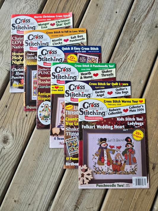 Cross Country Stitching Magazine - 2006 Bundle