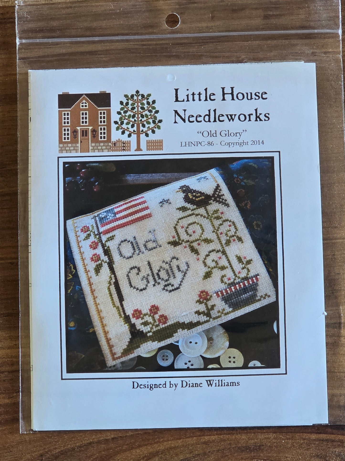 Little House Needleworks - Old Glory - Cross Stitch Pattern