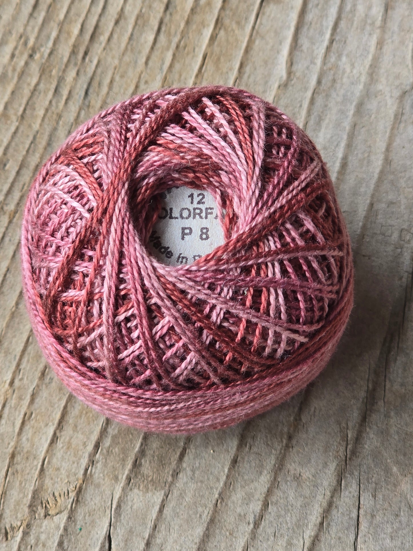 Valdani - Perle Cotton - Hand-Dyed - Size 12 - #P8 - Thread