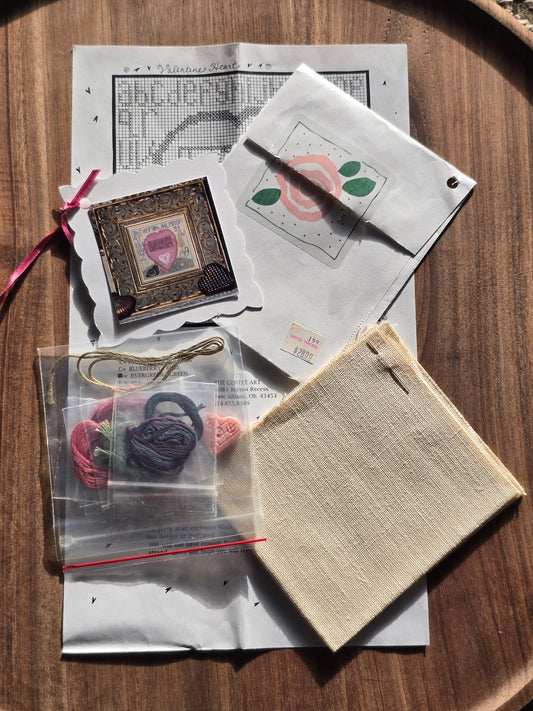 Ewe and Eye and Friends - Valentine Hearts - Cross Stitch Kit