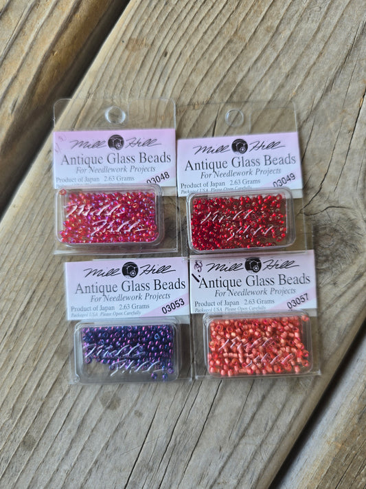 Mill Hill - Antique Glass Beads - #03048, #03049, #03053 and #03057