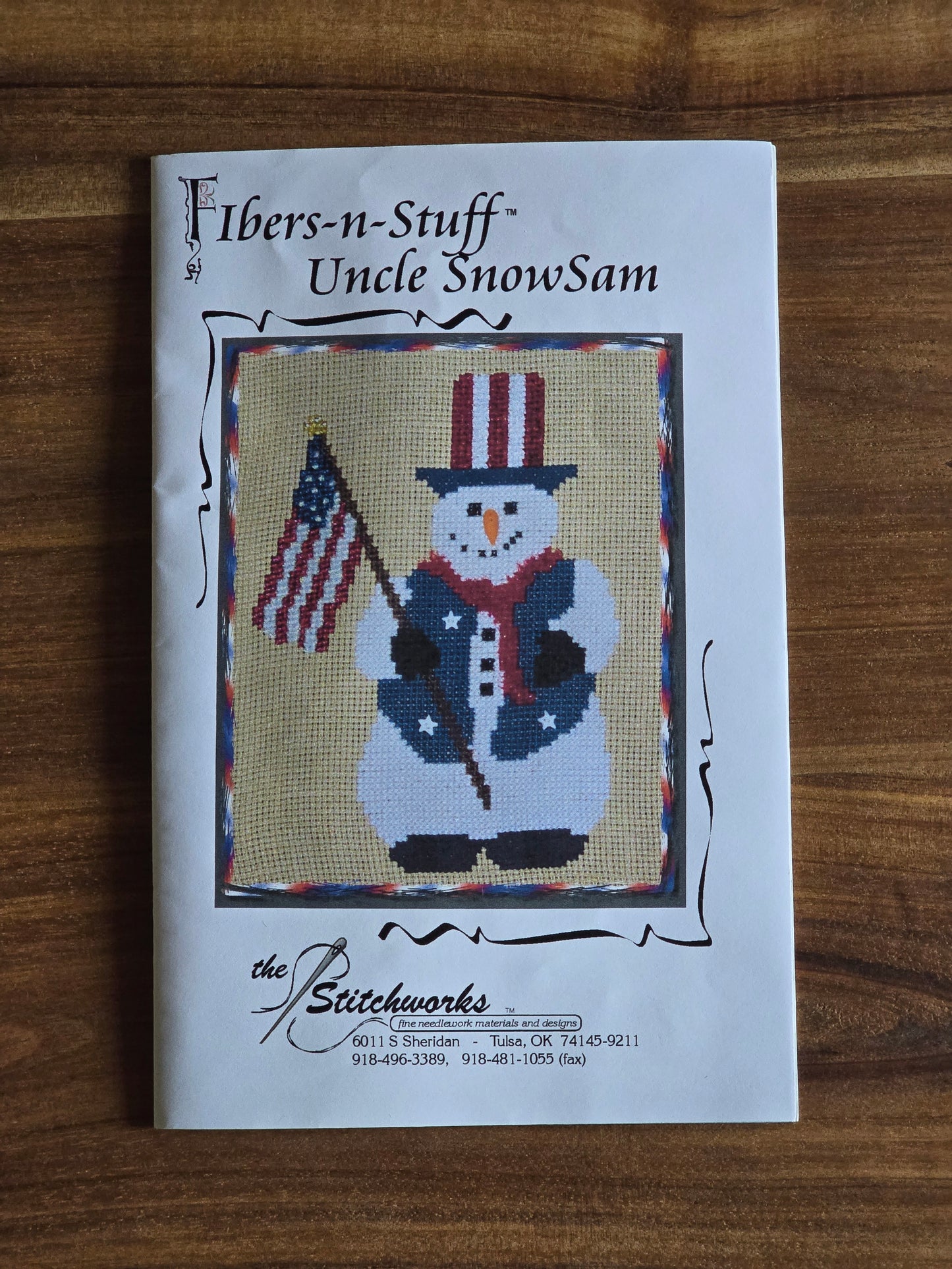 The Stitchworks - Fibers-n-Stuff - Uncle SnowSam - Cross Stitch Kit