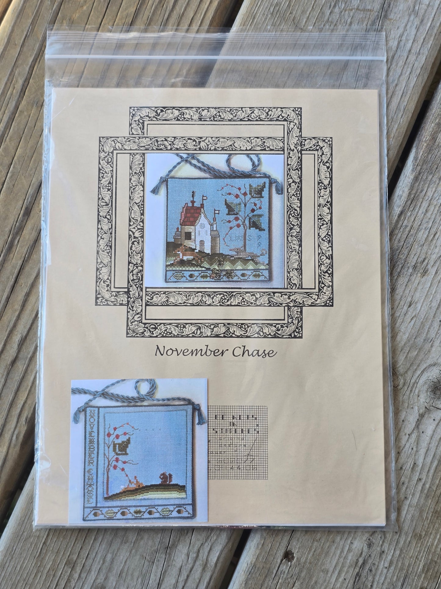 Forget-Me-Nots In Stitches - November Chase - Cross Stitch Kit
